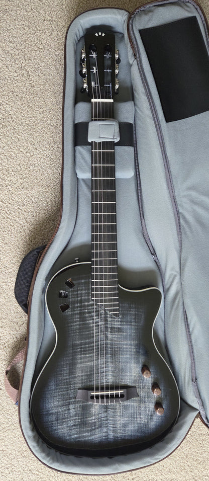 Cordoba Stage Black Burst Chambered Solid Body Electric Guitar, Gig Bag