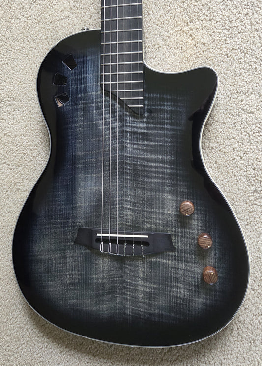 Cordoba Stage Black Burst Chambered Solid Body Electric Guitar, Gig Bag
