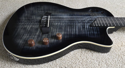 Cordoba Stage Black Burst Chambered Solid Body Electric Guitar, Gig Bag