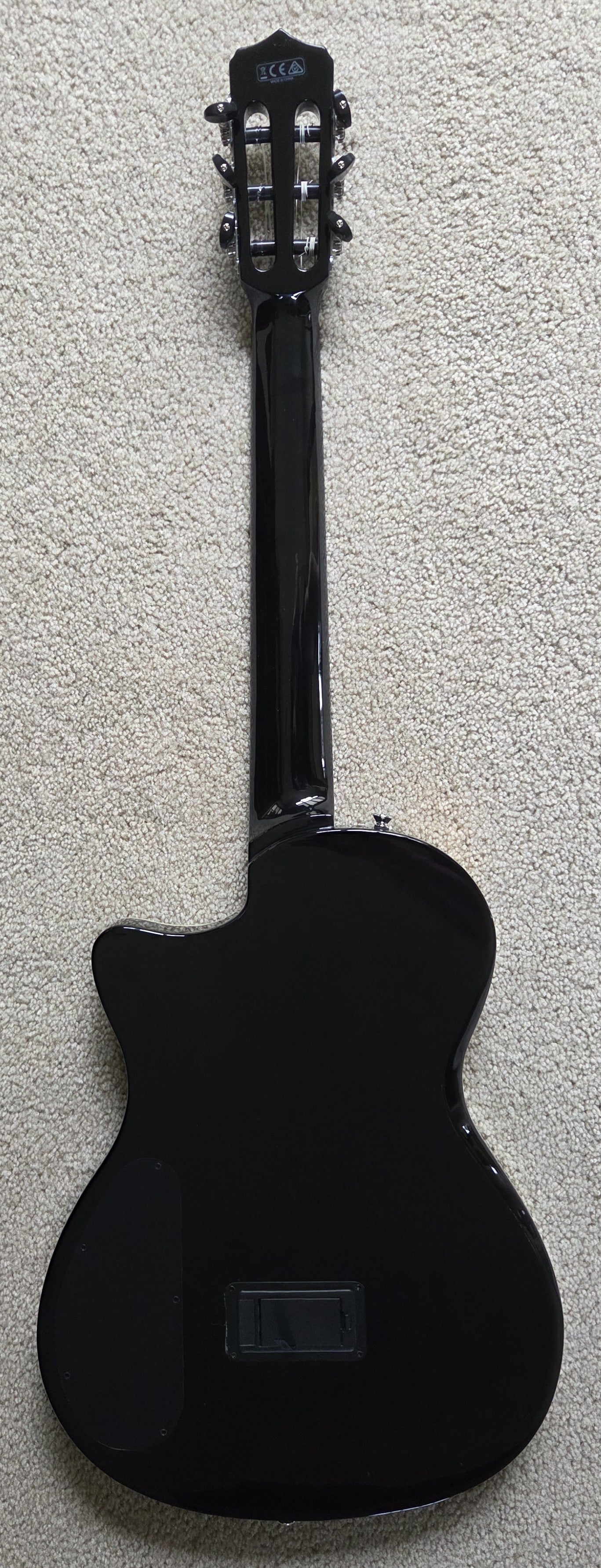 Cordoba Stage Black Burst Chambered Solid Body Electric Guitar, Gig Bag
