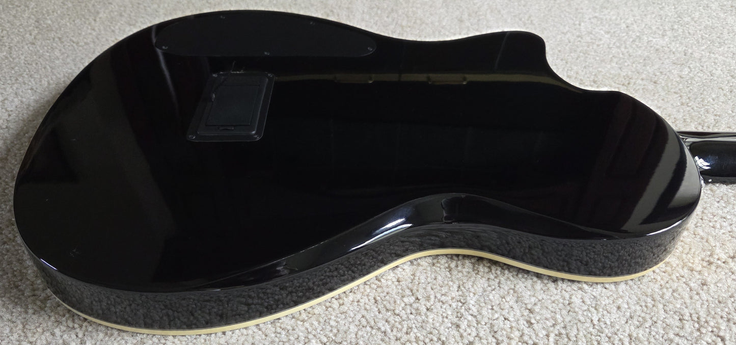 Cordoba Stage Black Burst Chambered Solid Body Electric Guitar, Gig Bag