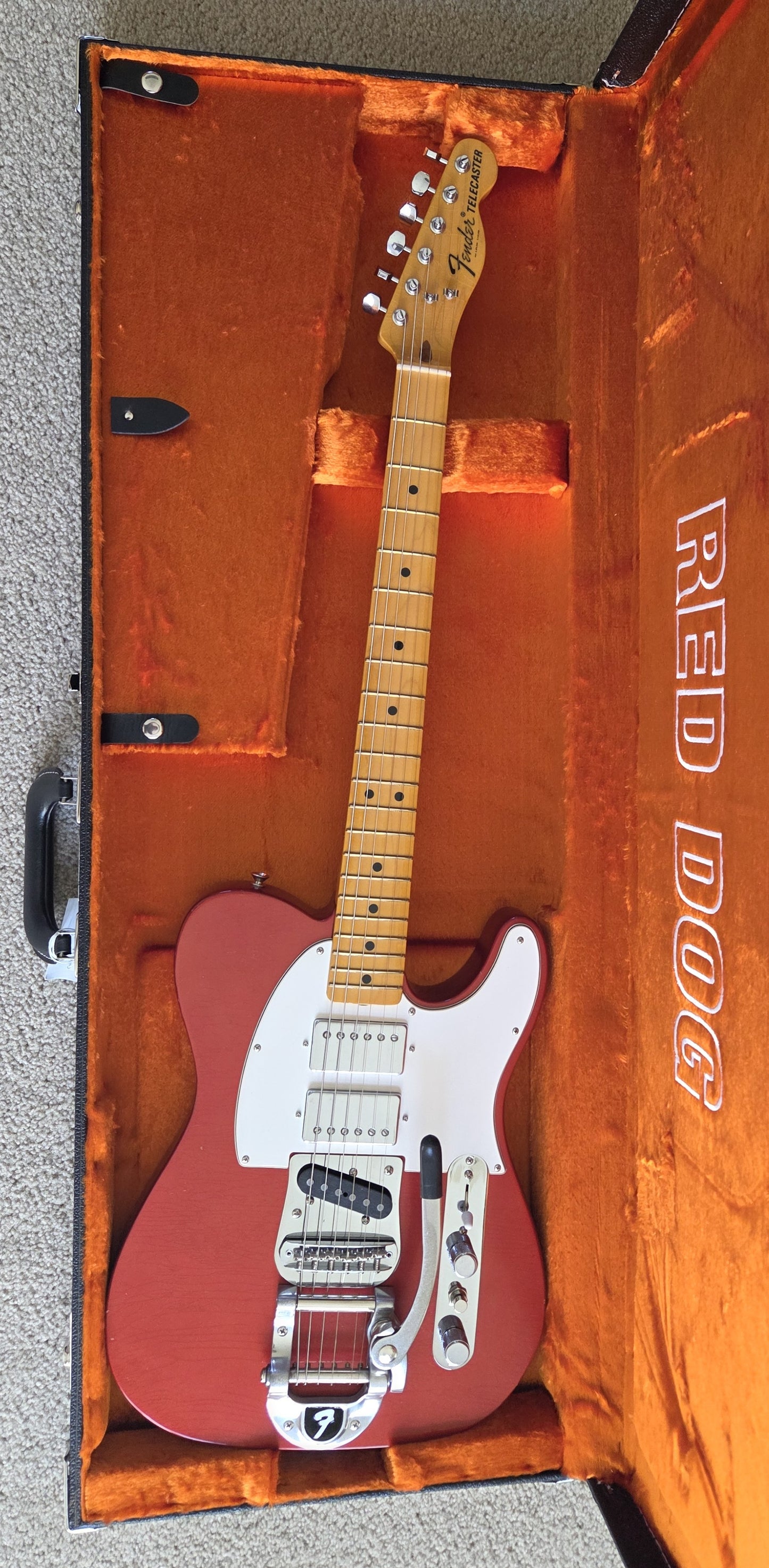 Fender Stories Collection Mike Campbell Red Dog Telecaster, Heirloom Finish, Hard Shell Case