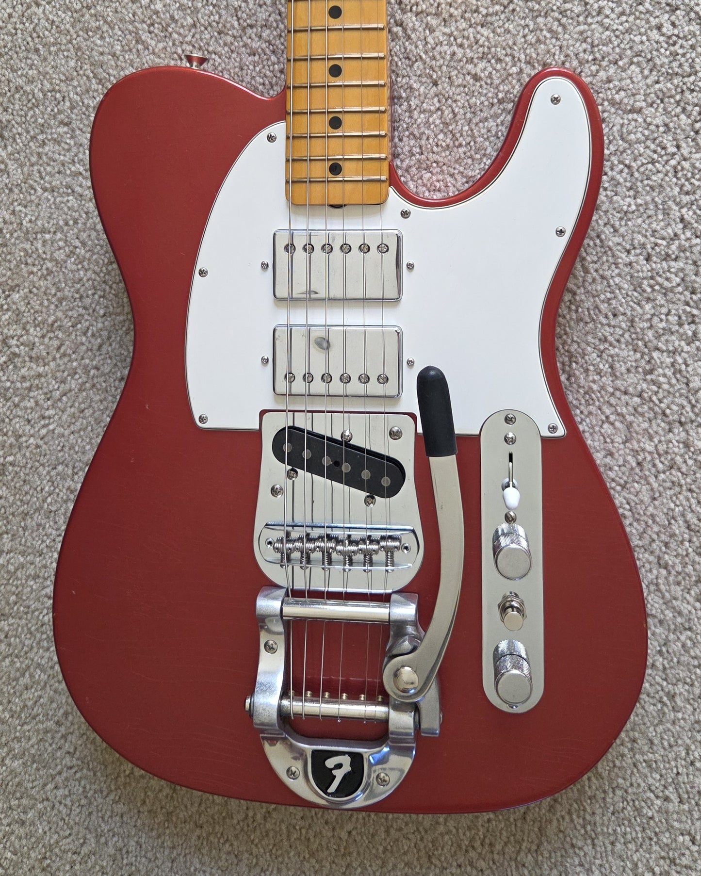Fender Stories Collection Mike Campbell Red Dog Telecaster, Heirloom Finish, Hard Shell Case