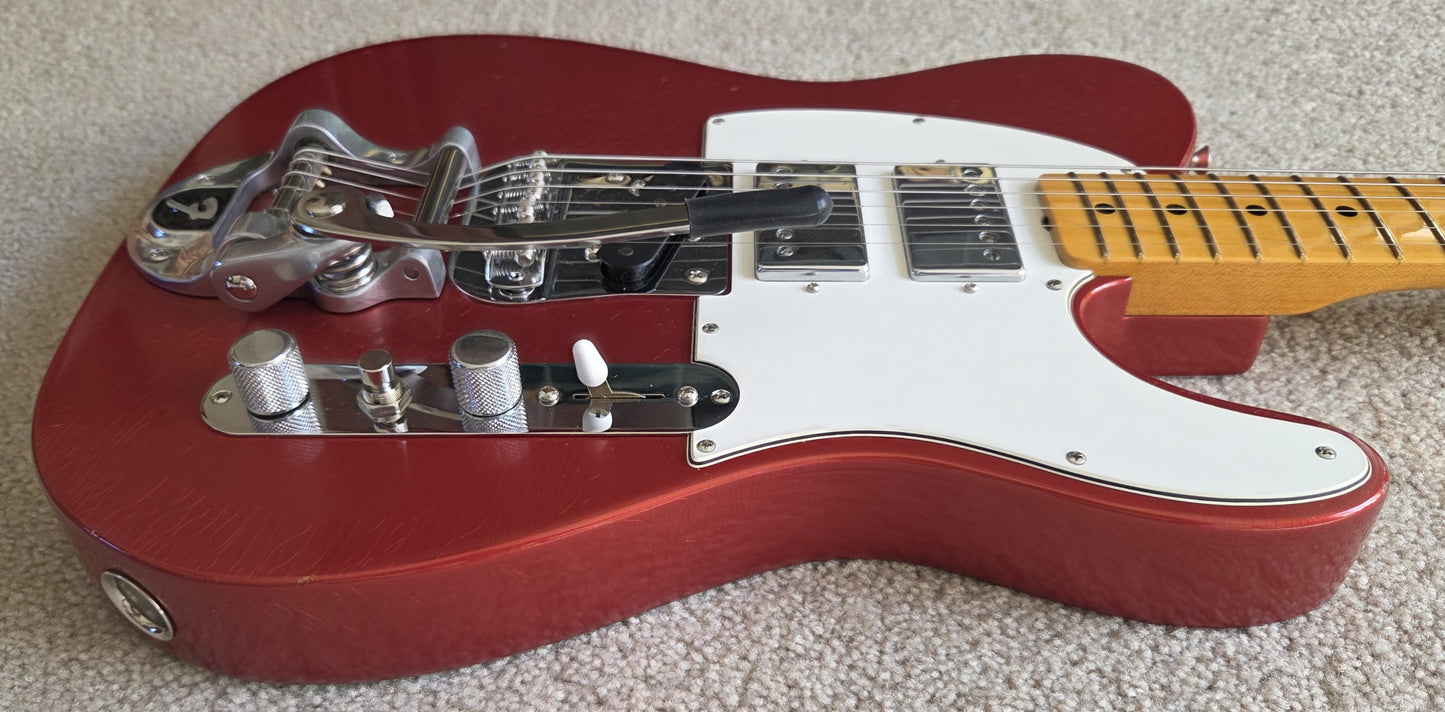 Fender Stories Collection Mike Campbell Red Dog Telecaster, Heirloom Finish, Hard Shell Case