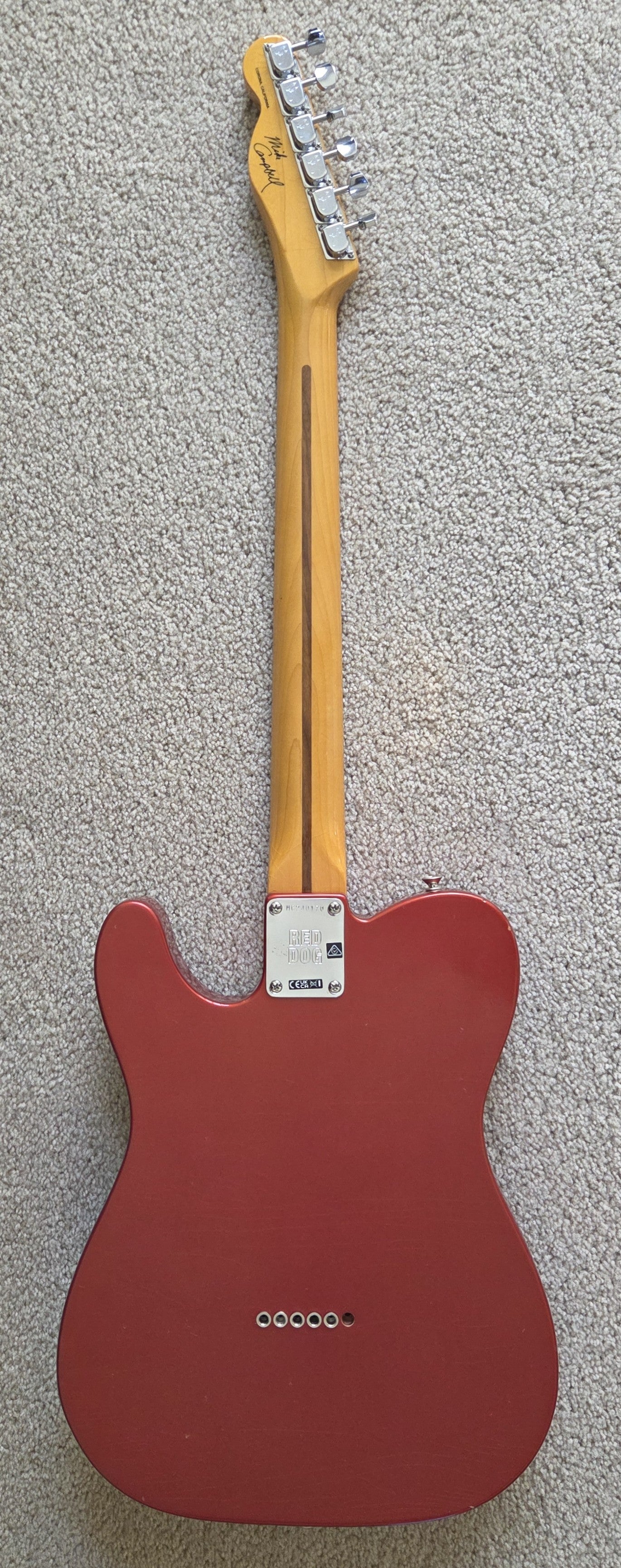 Fender Stories Collection Mike Campbell Red Dog Telecaster, Heirloom Finish, Hard Shell Case