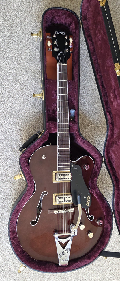 Gretsch Professional Tennessean Hollow Body Electric Guitar, Walnut Stain, Bigsby, Hard Shell Case