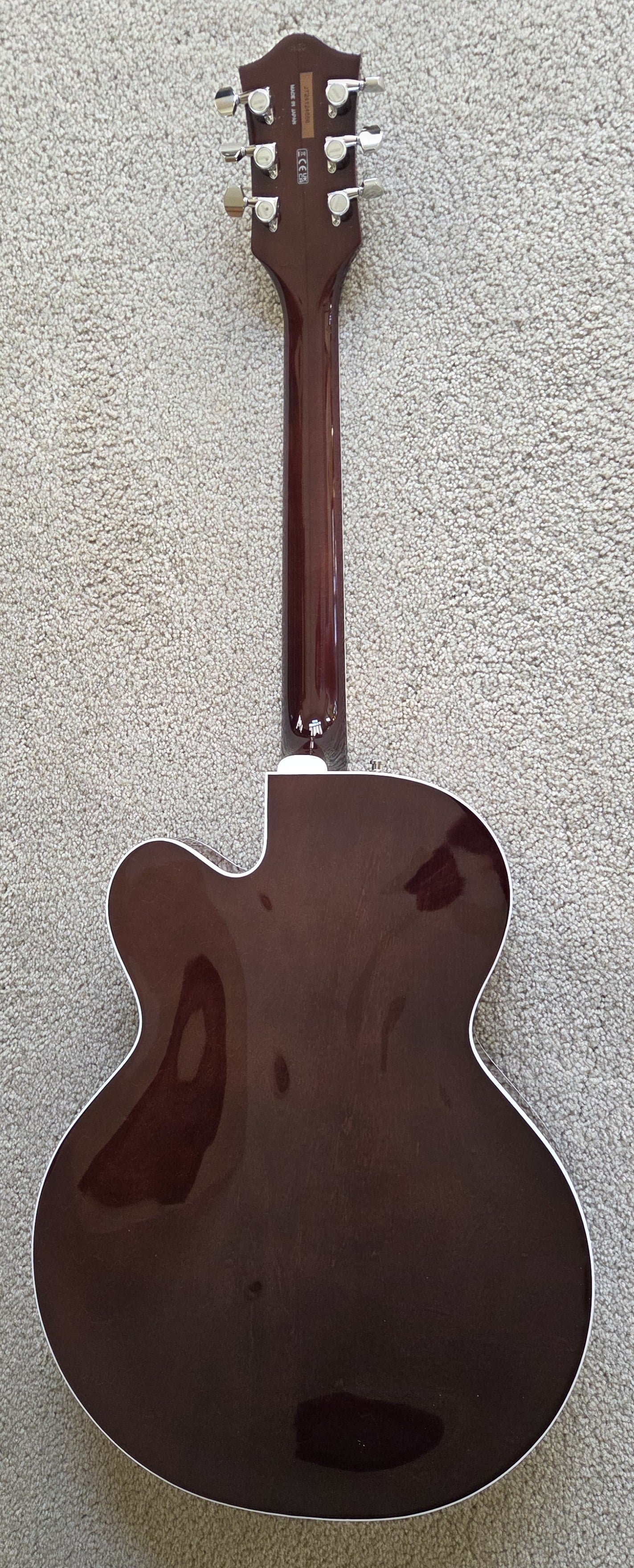 Gretsch Professional Tennessean Hollow Body Electric Guitar, Walnut Stain, Bigsby, Hard Shell Case