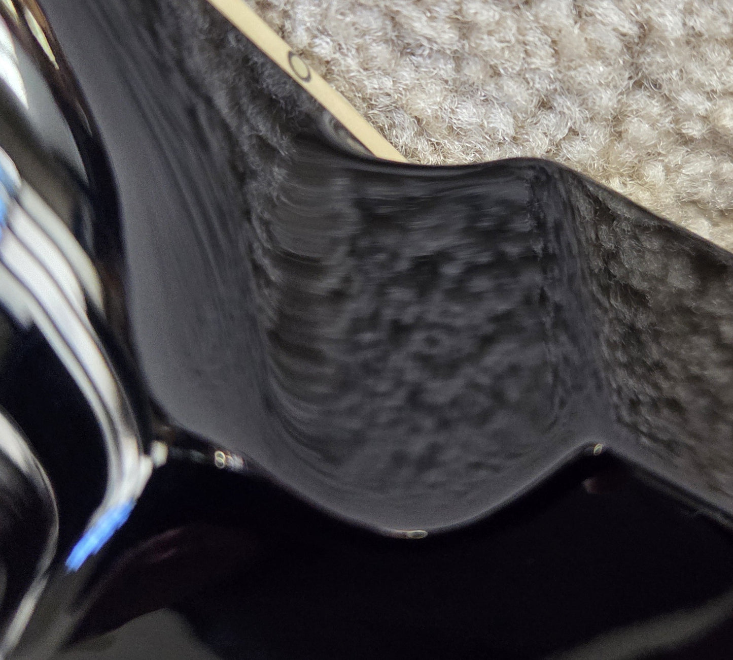 Jackson MJ Series Rhoads RR24MG Electric Guitar, Black with Yellow Pinstripes, Foam Core Fitted Case