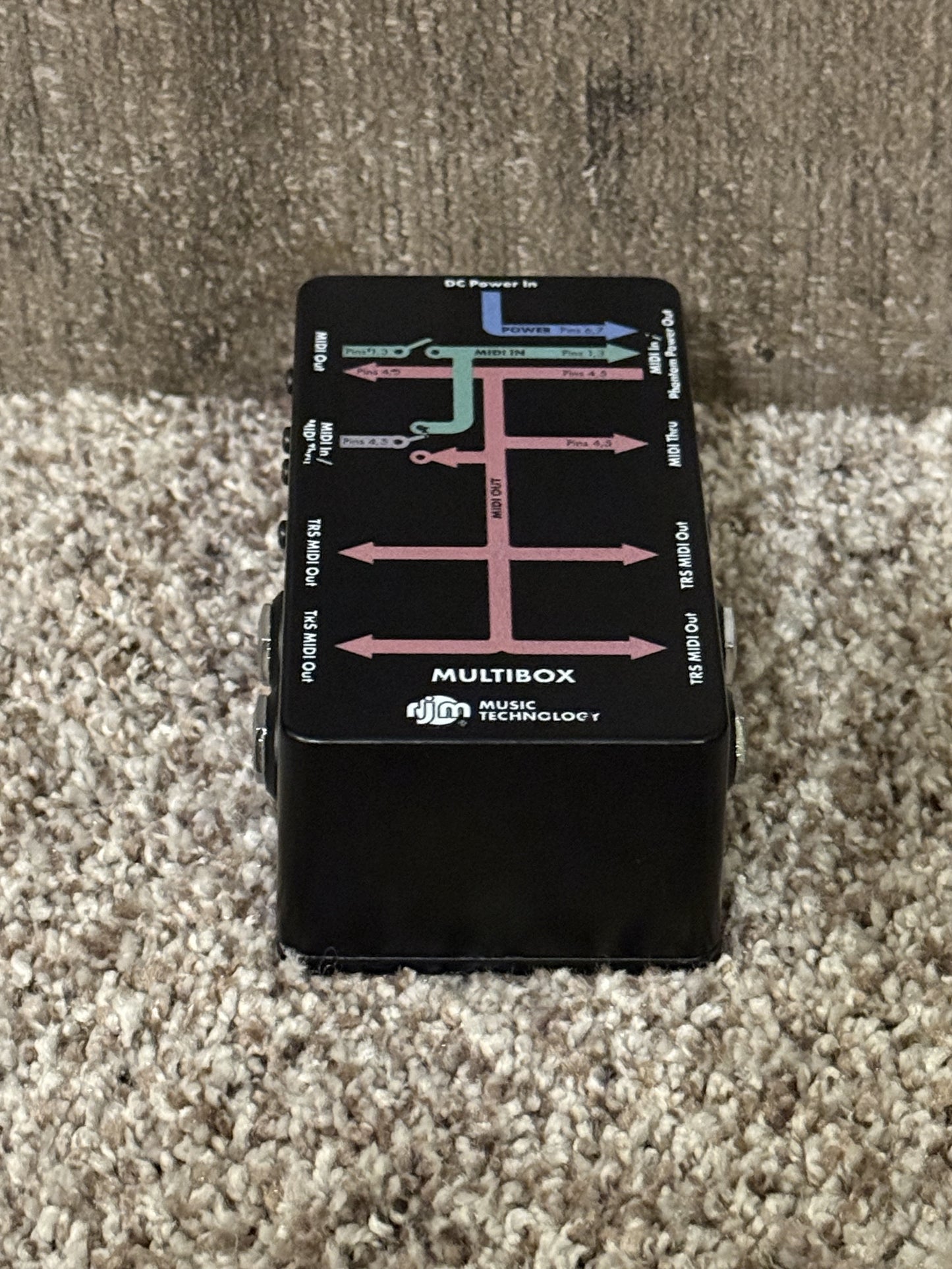 Multibox Power RJM Multibox MIDI interface, MIDI Thru Box, TRS MIDI Converter, Phanto ...
