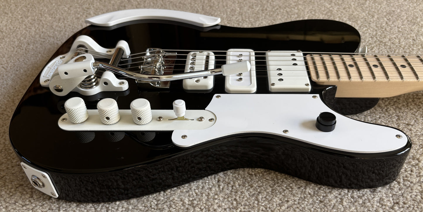 Fender Jack White Triplecaster Telecaster Electric Guitar, Original Hard Shell Case