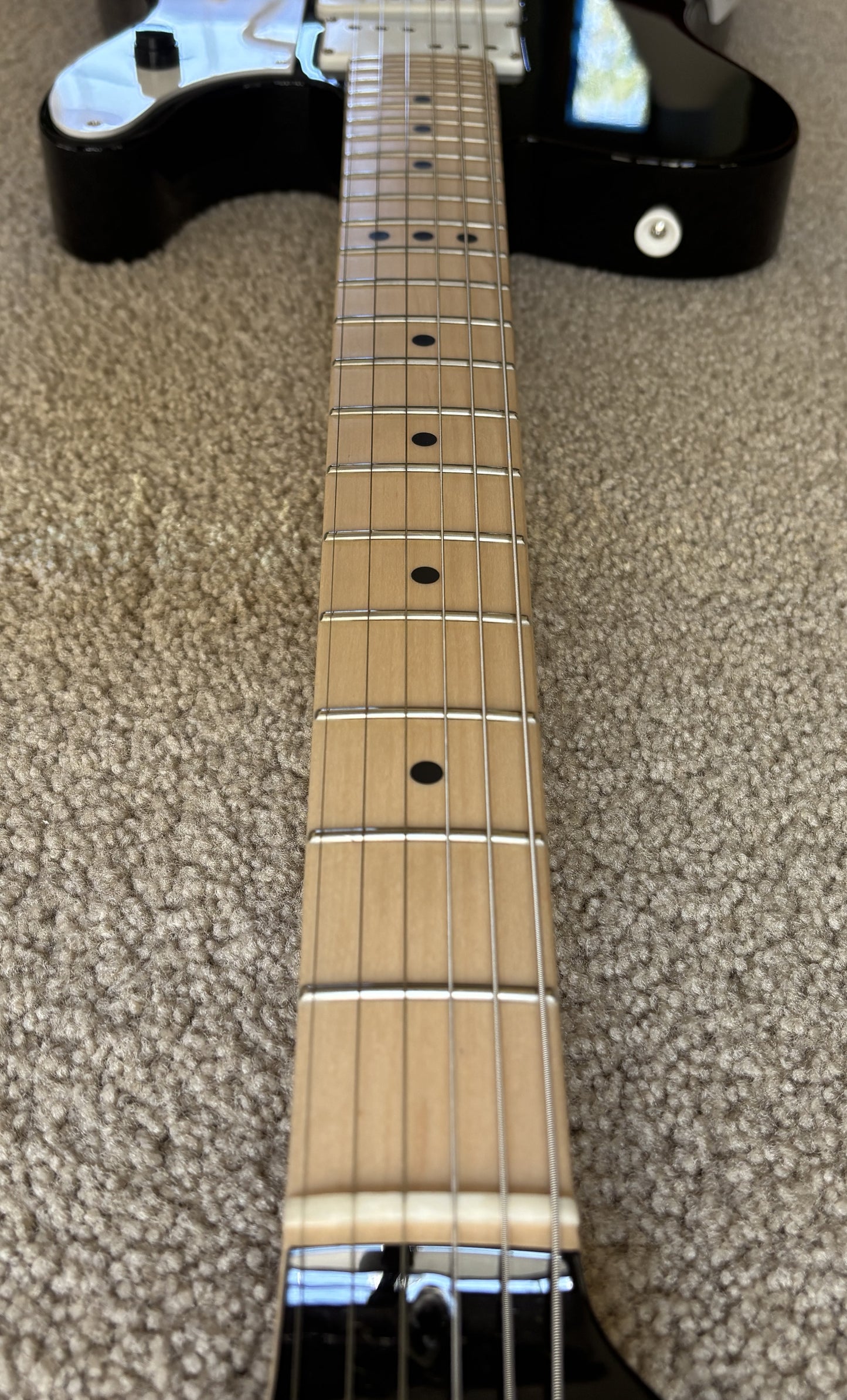 Fender Jack White Triplecaster Telecaster Electric Guitar, Original Hard Shell Case