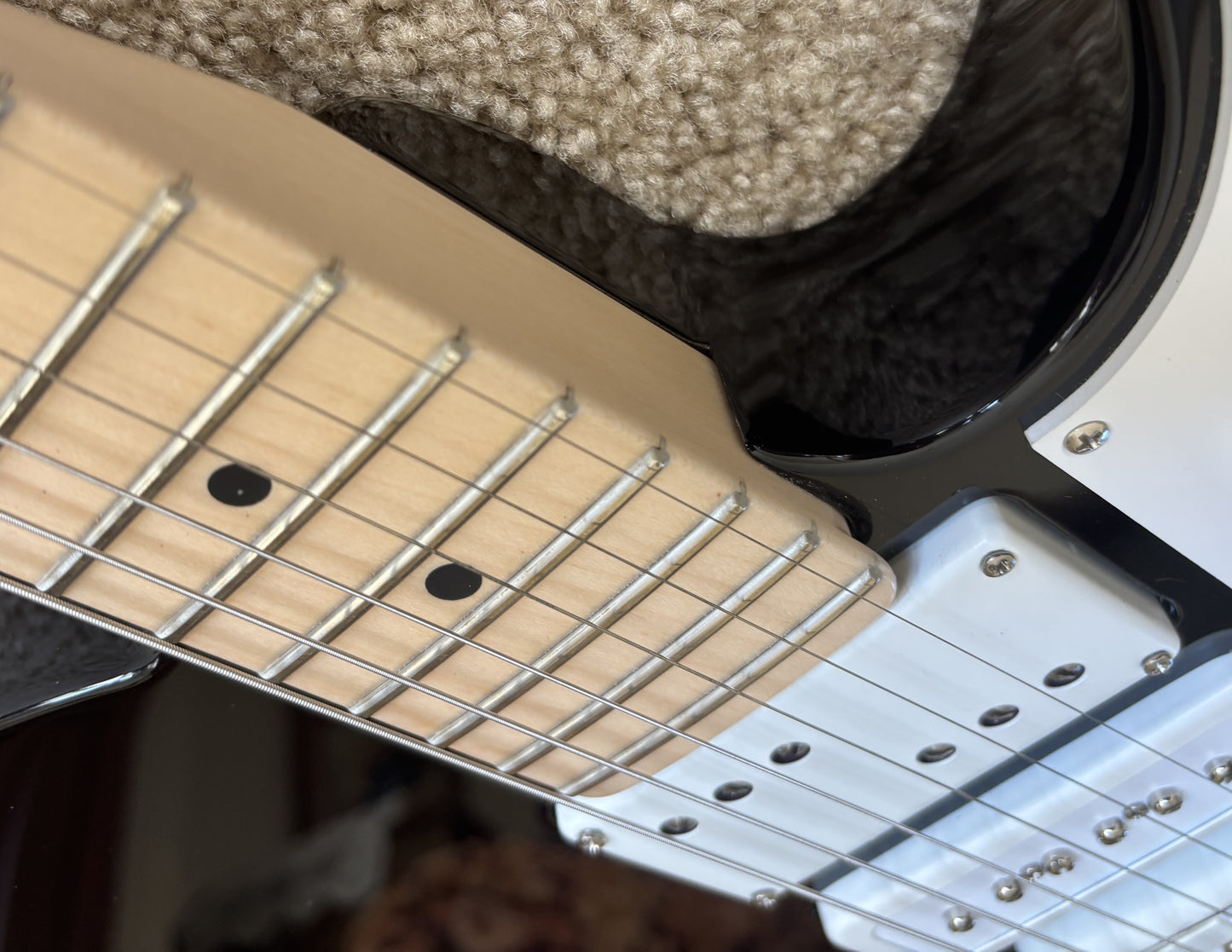 Fender Jack White Triplecaster Telecaster Electric Guitar, Original Hard Shell Case