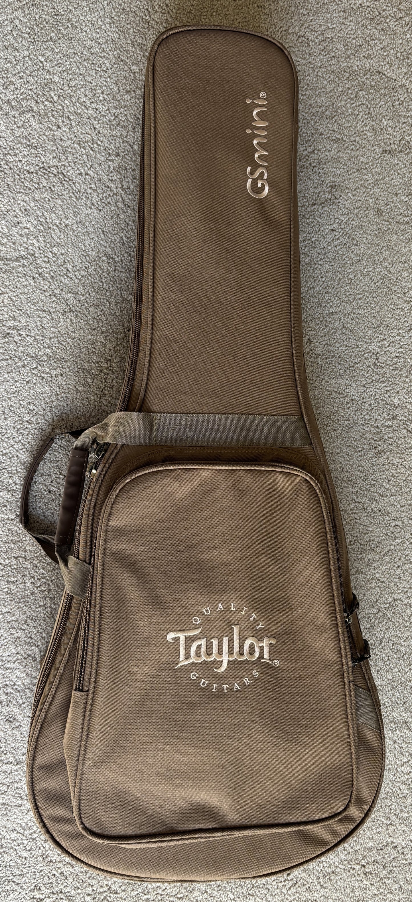 Taylor GS Mini Acoustic Guitar, Torrefied Spruce Top, Taylor Gig Bag