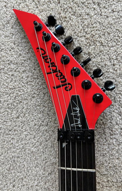 Jackson Pro Series Signature Dave Davidson Warrior WR7 Electric Guitar, Ferrari Red, Gig Bag