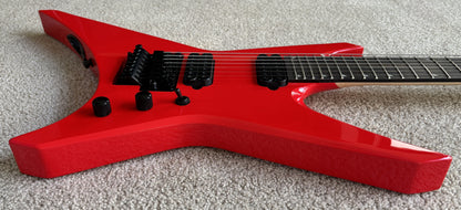 Jackson Pro Series Signature Dave Davidson Warrior WR7 Electric Guitar, Ferrari Red, Gig Bag