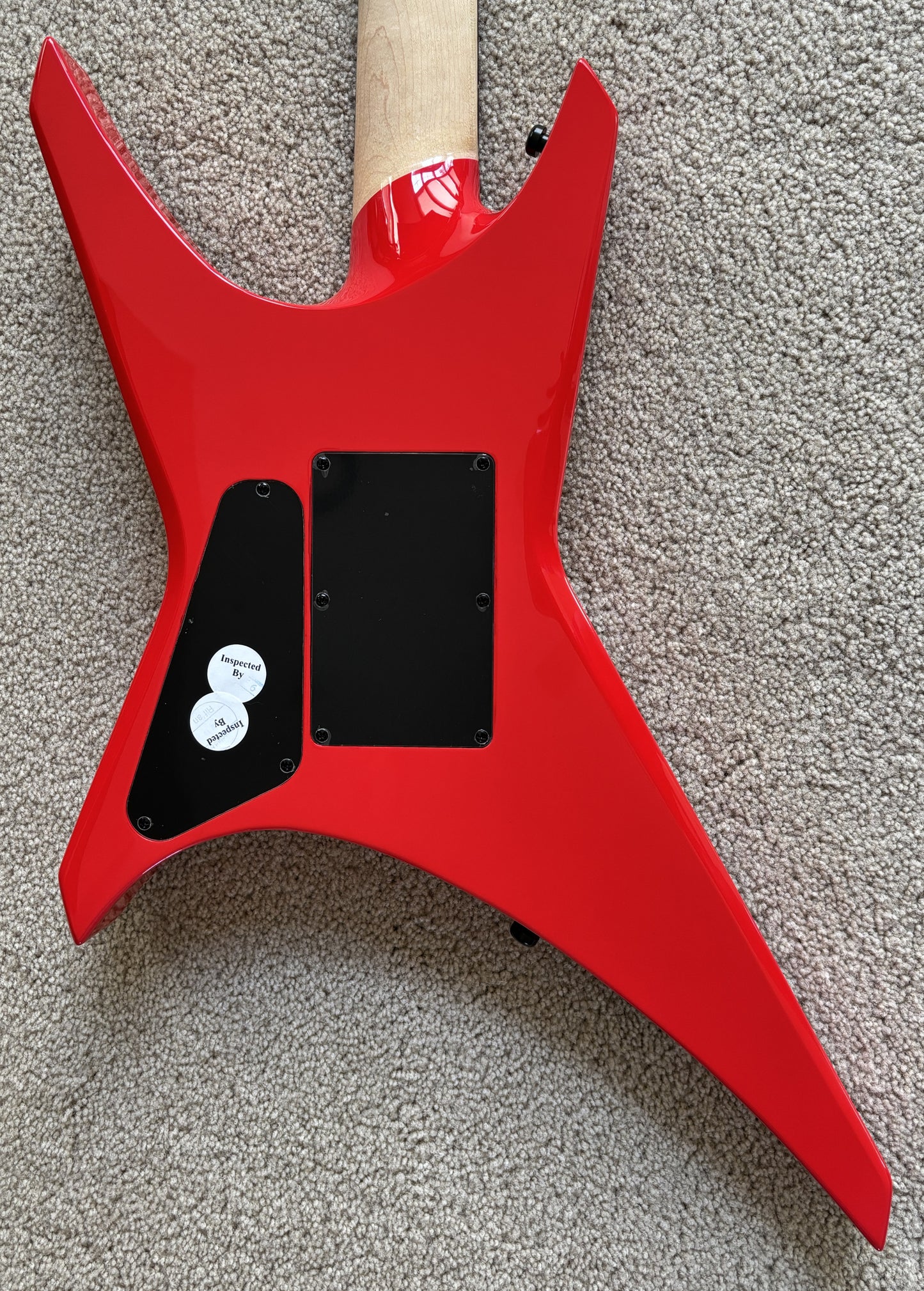 Jackson Pro Series Signature Dave Davidson Warrior WR7 Electric Guitar, Ferrari Red, Gig Bag