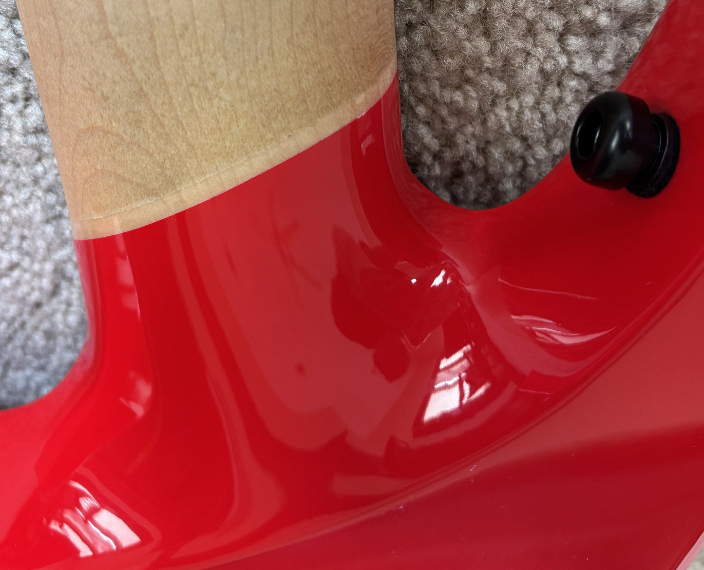 Jackson Pro Series Signature Dave Davidson Warrior WR7 Electric Guitar, Ferrari Red, Gig Bag