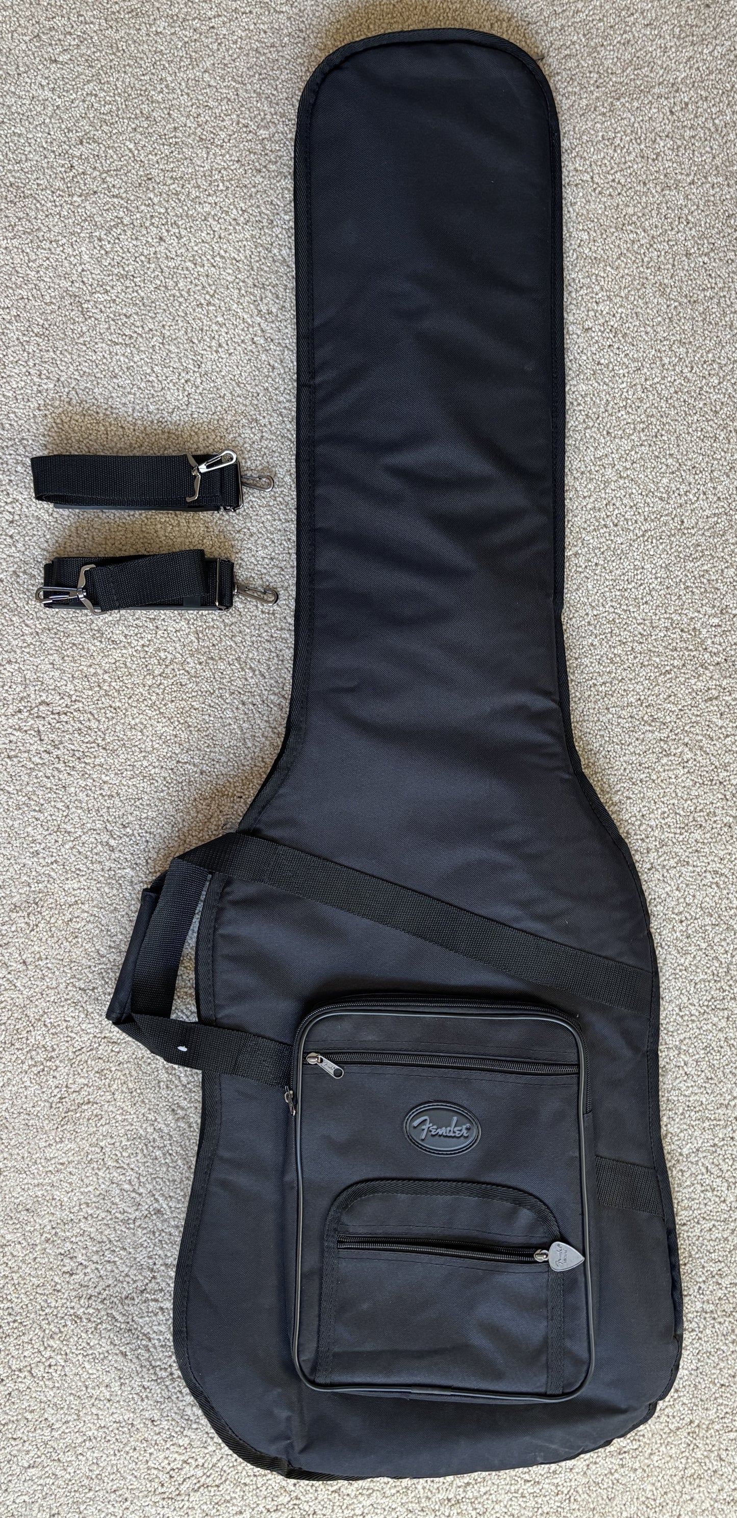 Fender Vintera II '60s Bass VI Electric Guitar, Fiesta Red, Fender Gig Bag