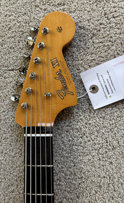 Fender Vintera II '60s Bass VI Electric Guitar, Fiesta Red, Fender Gig Bag