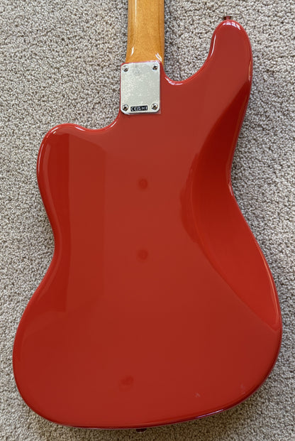Fender Vintera II '60s Bass VI Electric Guitar, Fiesta Red, Fender Gig Bag