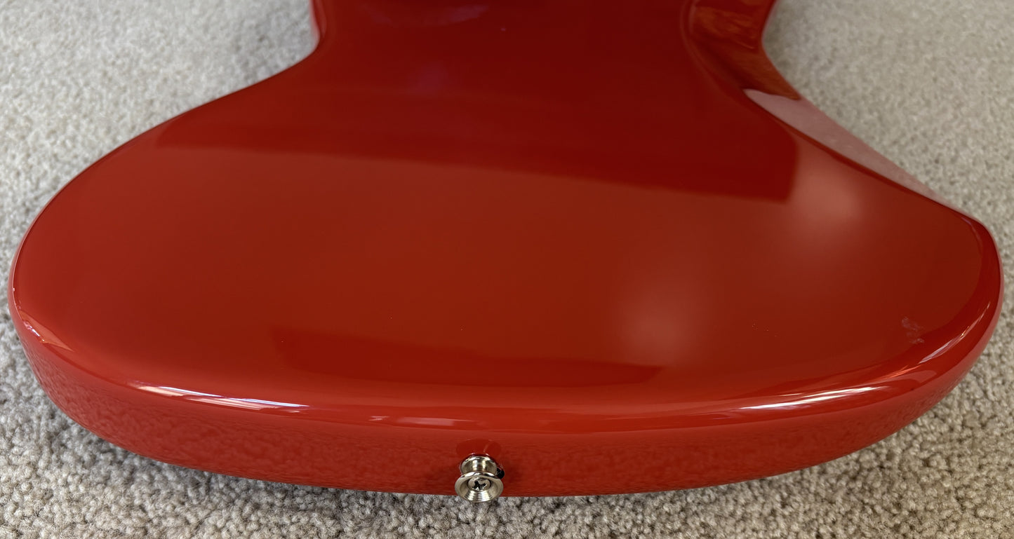 Fender Vintera II '60s Bass VI Electric Guitar, Fiesta Red, Fender Gig Bag