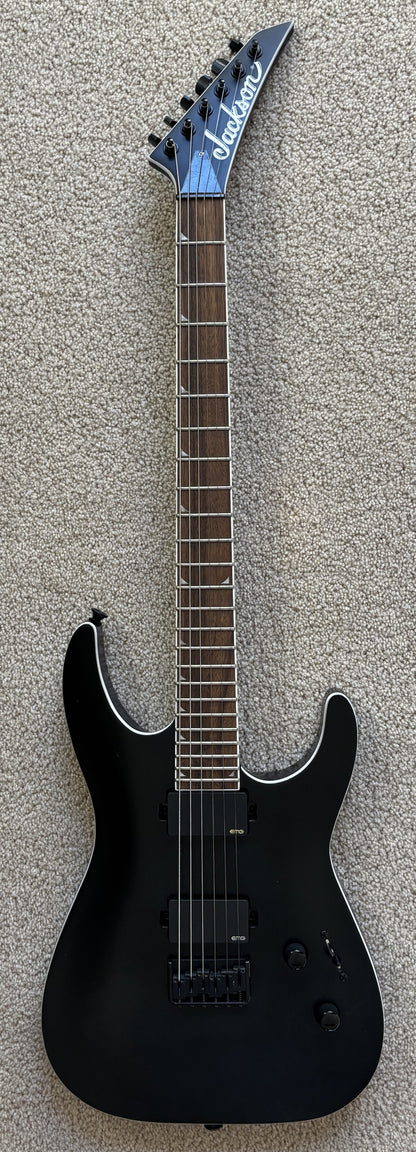 Jackson X Series Soloist SLA6 DX Baritone Electric Guitar, Satin Black