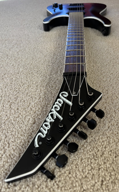 Jackson X Series Soloist SLA6 DX Baritone Electric Guitar, Satin Black