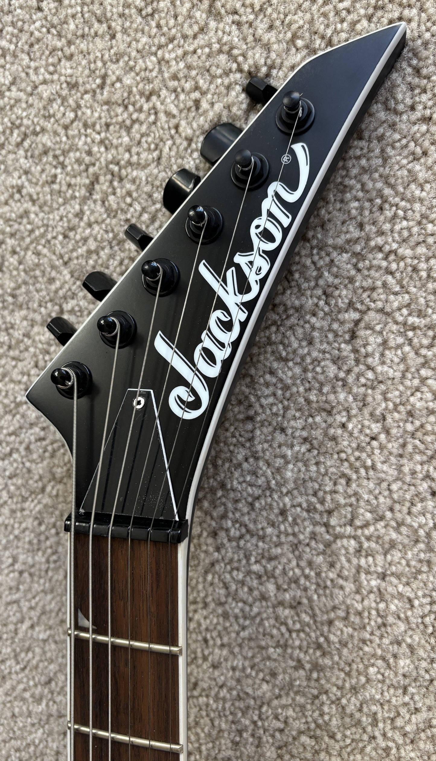 Jackson X Series Soloist SLA6 DX Baritone Electric Guitar, Satin Black