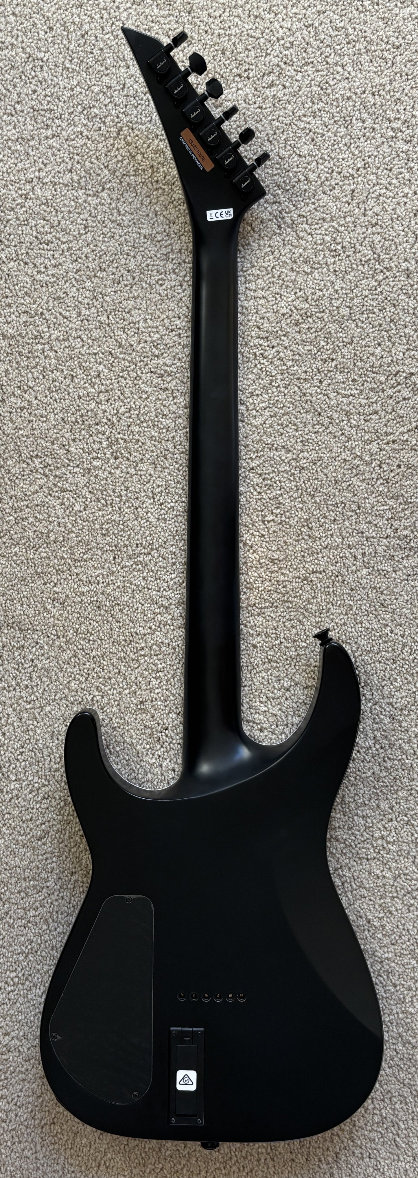 Jackson X Series Soloist SLA6 DX Baritone Electric Guitar, Satin Black