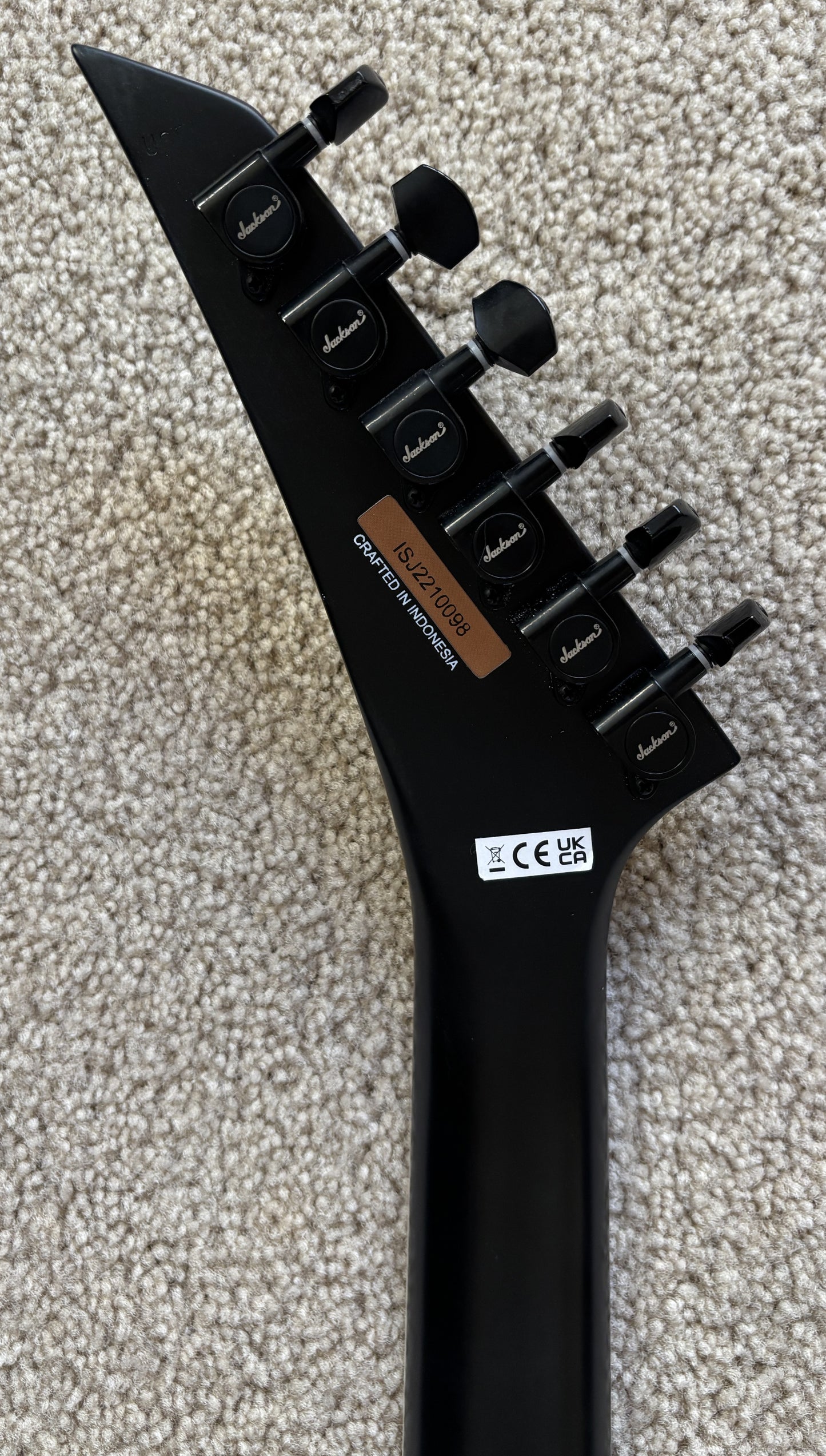 Jackson X Series Soloist SLA6 DX Baritone Electric Guitar, Satin Black