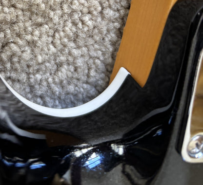 Fender American Ultra Luxe Telecaster Electric Guitar, Floyd Rose, Mystic Black, Deluxe Hardshell Case