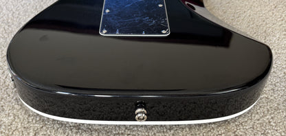 Fender American Ultra Luxe Telecaster Electric Guitar, Floyd Rose, Mystic Black, Deluxe Hardshell Case