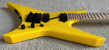 Jackson Pro Series Signature Dave Davidson Warrior WR7 MAH Electric Guitar, Ferrari Yellow, Gig Bag