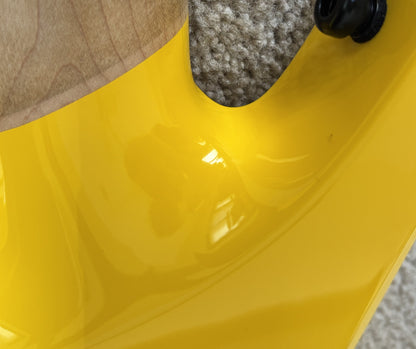 Jackson Pro Series Signature Dave Davidson Warrior WR7 MAH Electric Guitar, Ferrari Yellow, Gig Bag