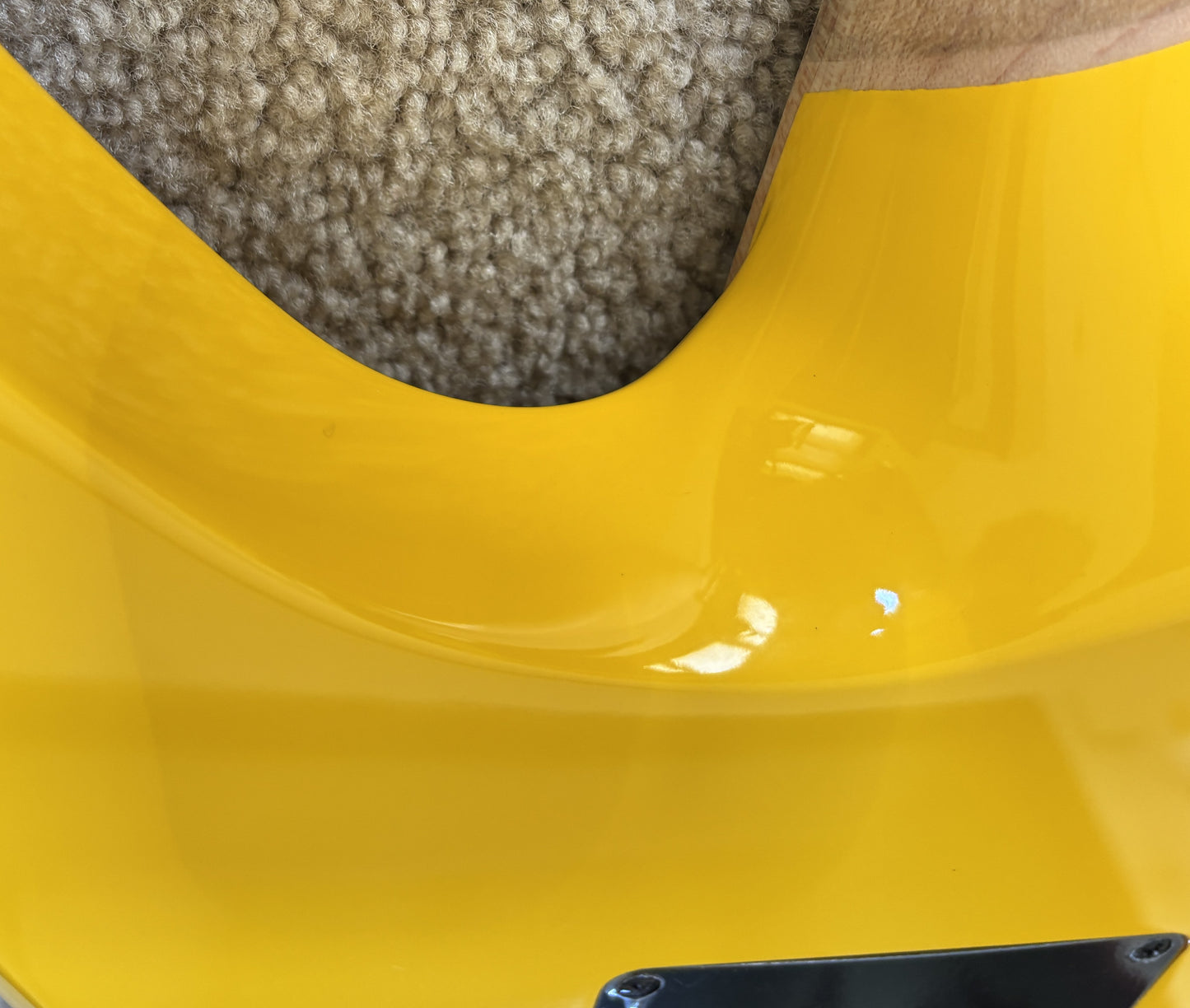 Jackson Pro Series Signature Dave Davidson Warrior WR7 MAH Electric Guitar, Ferrari Yellow, Gig Bag