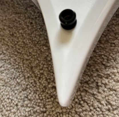 B.C.Rich Warlock Prophecy Electric Guitar, Quad Bridge, Matte White, New Jackson Gig Bag