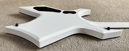 B.C.Rich Warlock Prophecy Electric Guitar, Quad Bridge, Matte White, New Jackson Gig Bag