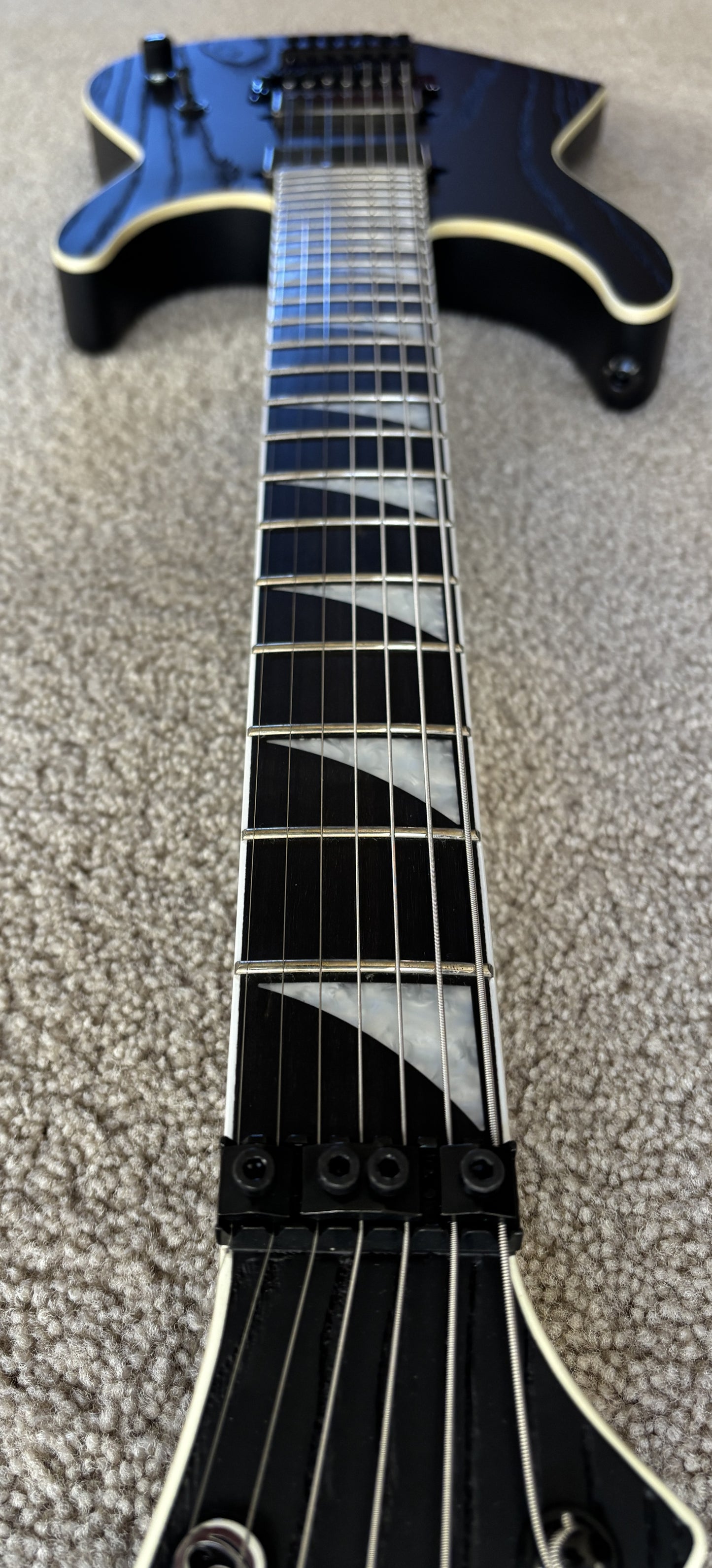 Jackson Pro Series Signature Jeff Loomis Soloist SL7 Electric Guitar, Satin Black, Hard Shell Case