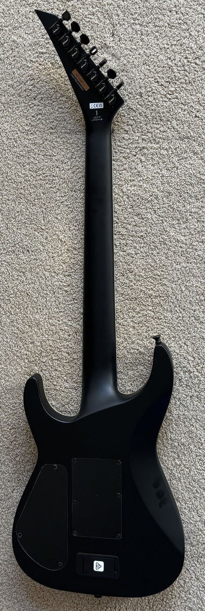 Jackson Pro Series Signature Jeff Loomis Soloist SL7 Electric Guitar, Satin Black, Hard Shell Case