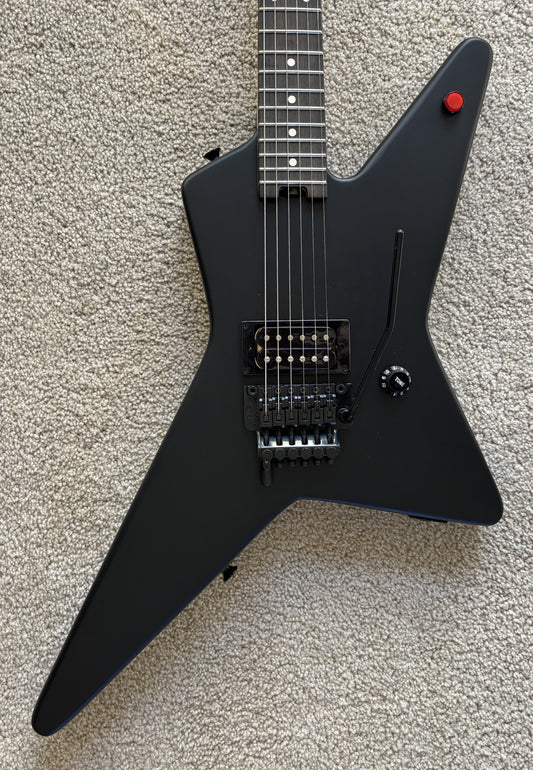 EVH Limited Edition Star Electric Guitar, Stealth Black, Gig Bag