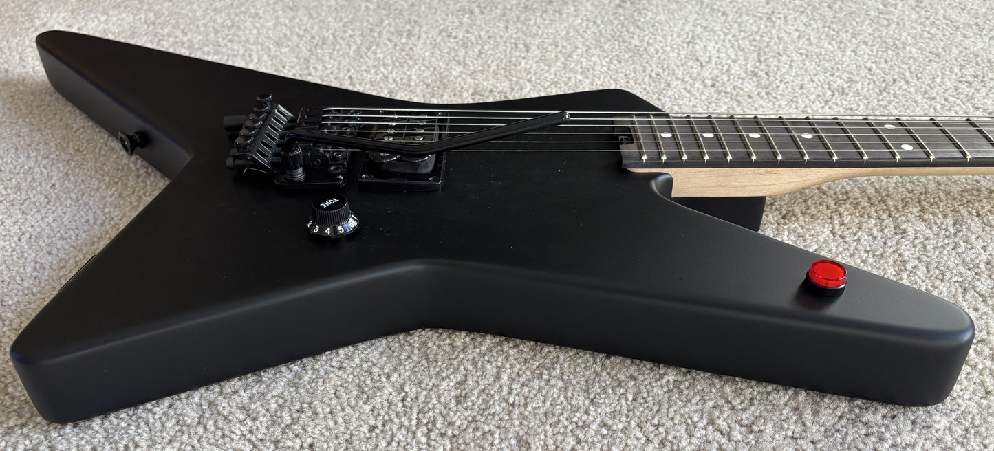 EVH Limited Edition Star Electric Guitar, Stealth Black, Gig Bag