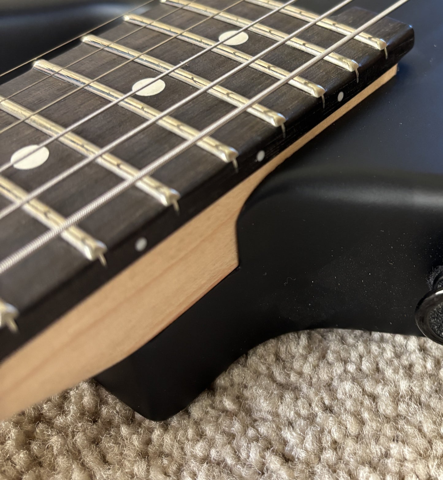 EVH Limited Edition Star Electric Guitar, Stealth Black, Gig Bag