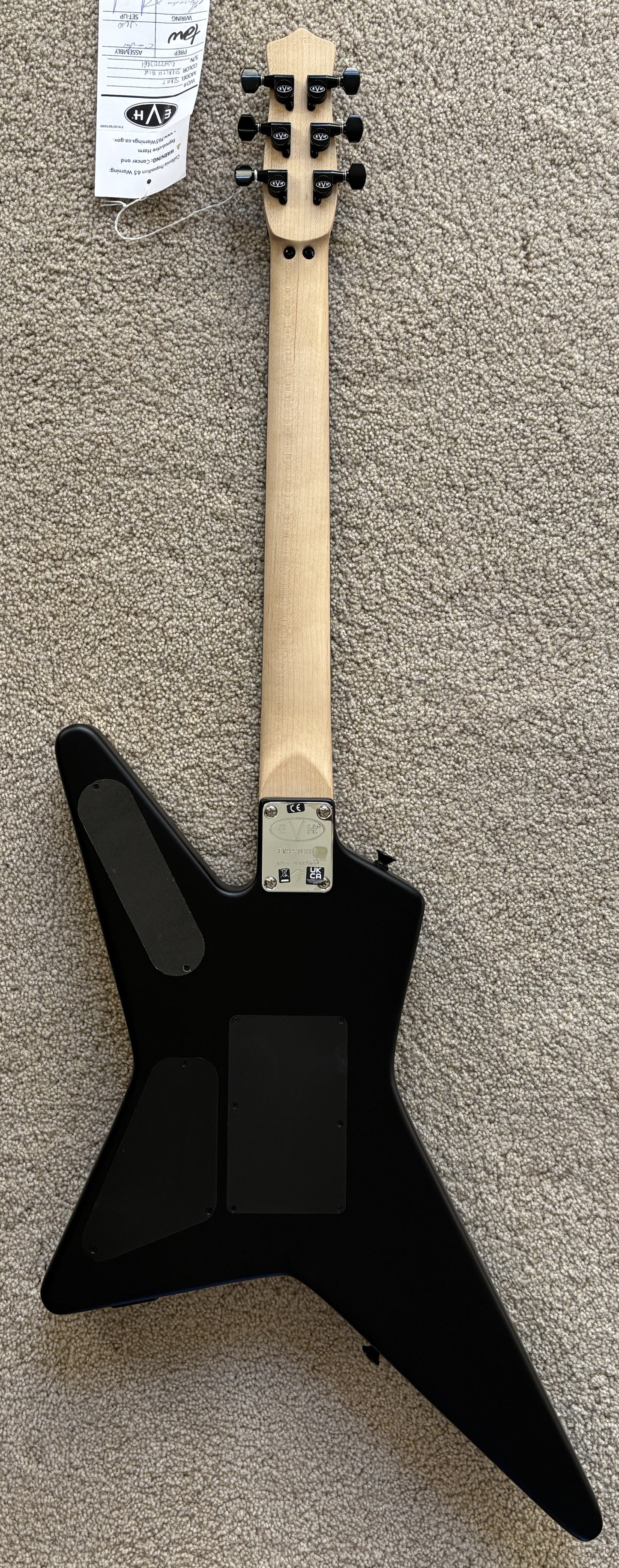 EVH Limited Edition Star Electric Guitar, Stealth Black, Gig Bag