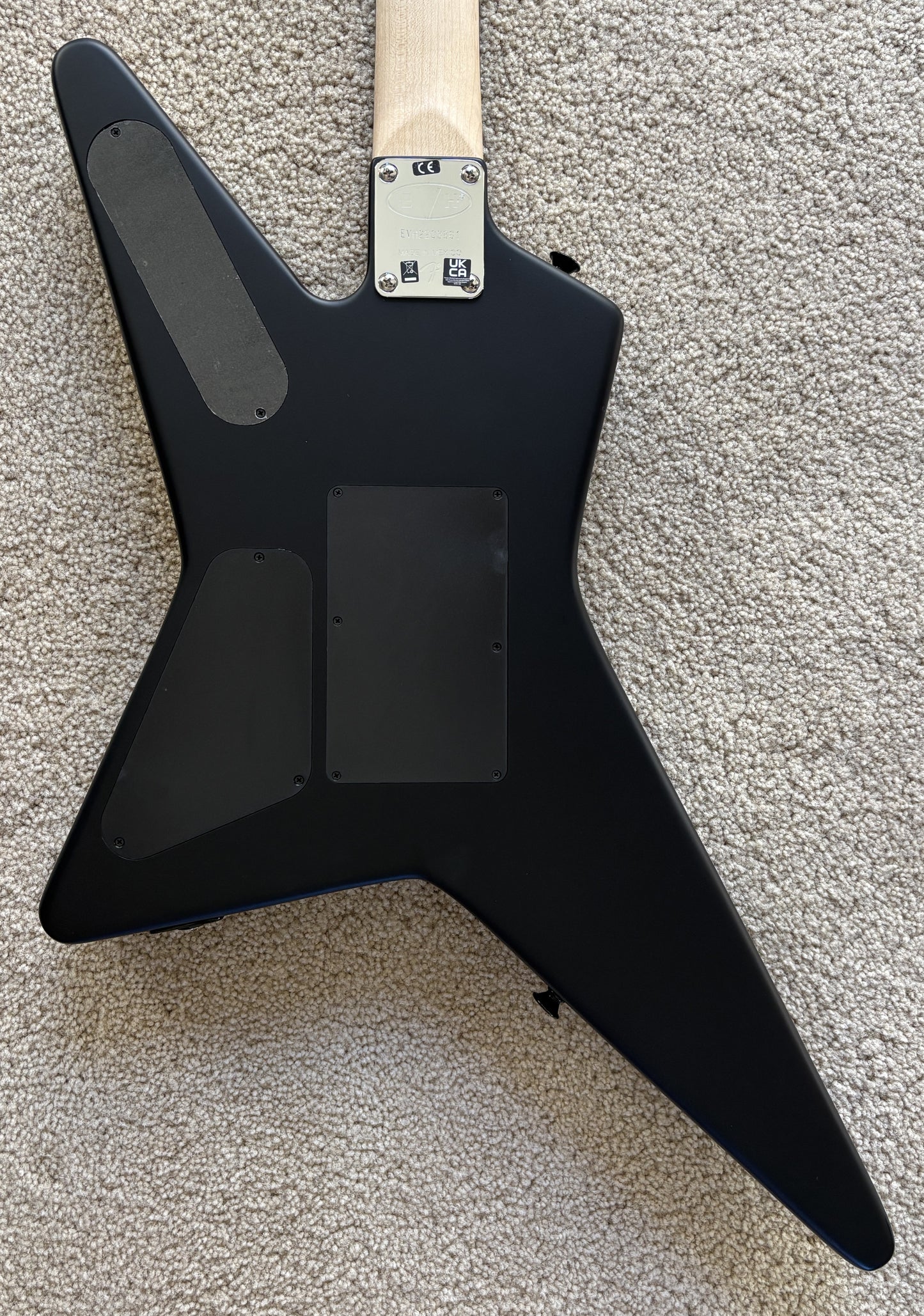 EVH Limited Edition Star Electric Guitar, Stealth Black, Gig Bag