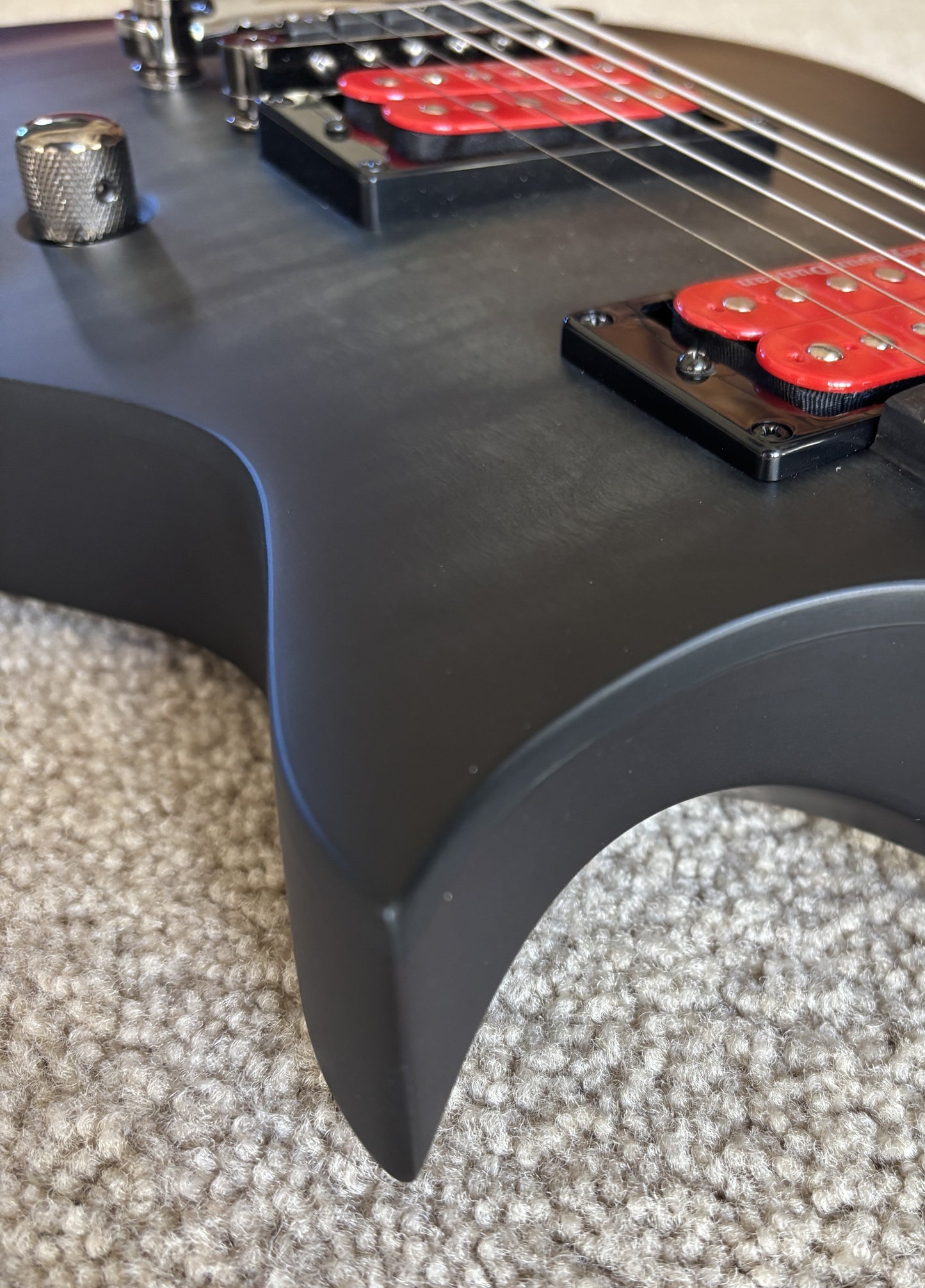 ESP LTD BB-600B Baritone Electric Guitar, See Thru Black Sunburst Satin