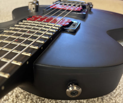 ESP LTD BB-600B Baritone Electric Guitar, See Thru Black Sunburst Satin