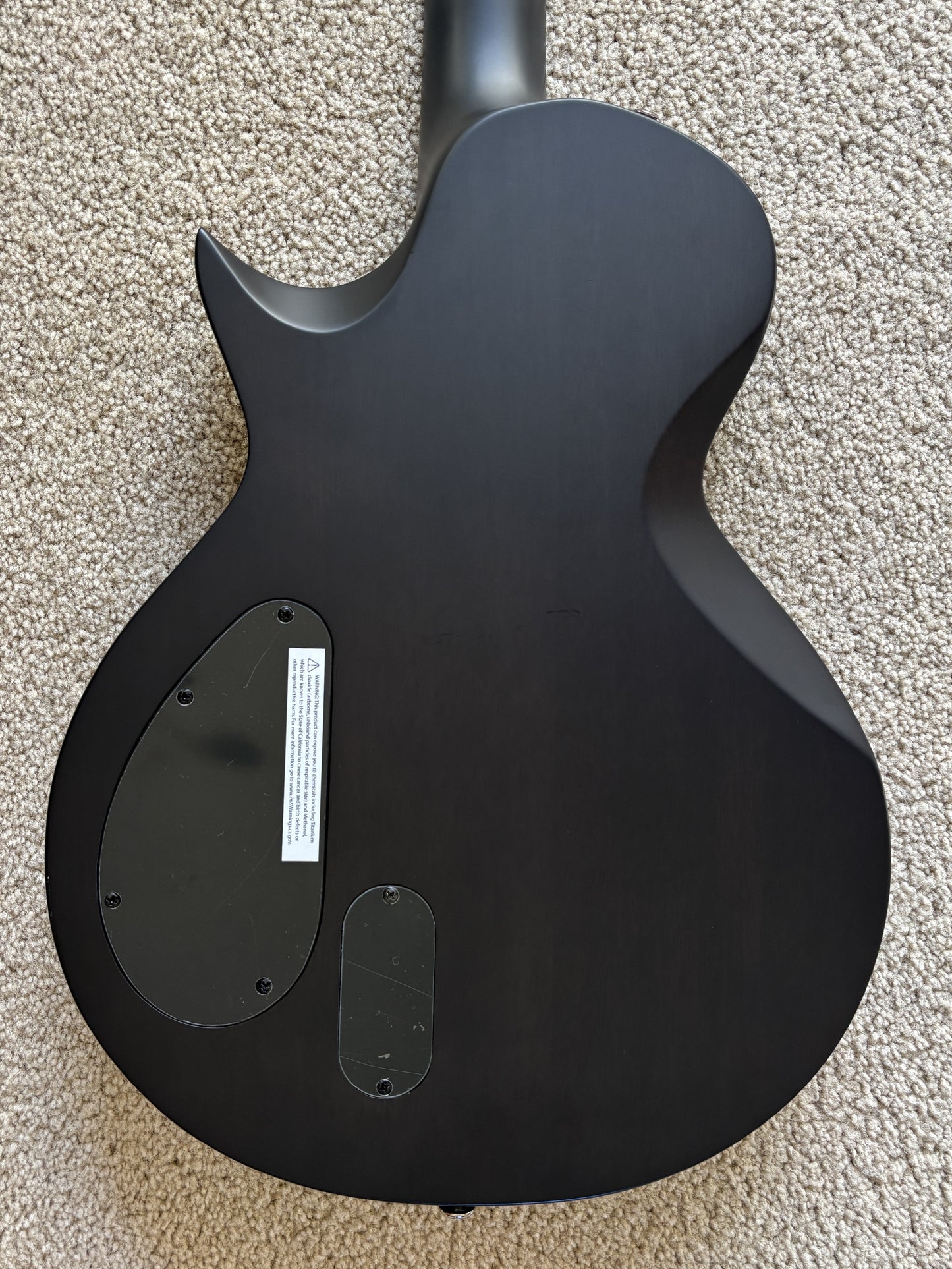 ESP LTD BB-600B Baritone Electric Guitar, See Thru Black Sunburst Satin