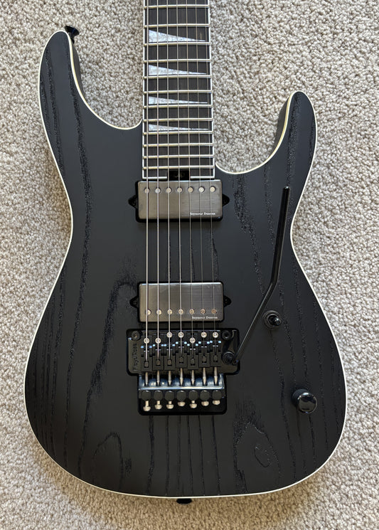 Jackson Pro Series Signature Jeff Loomis Soloist SL7 Electric Guitar, Satin Black, Hard Shell Case