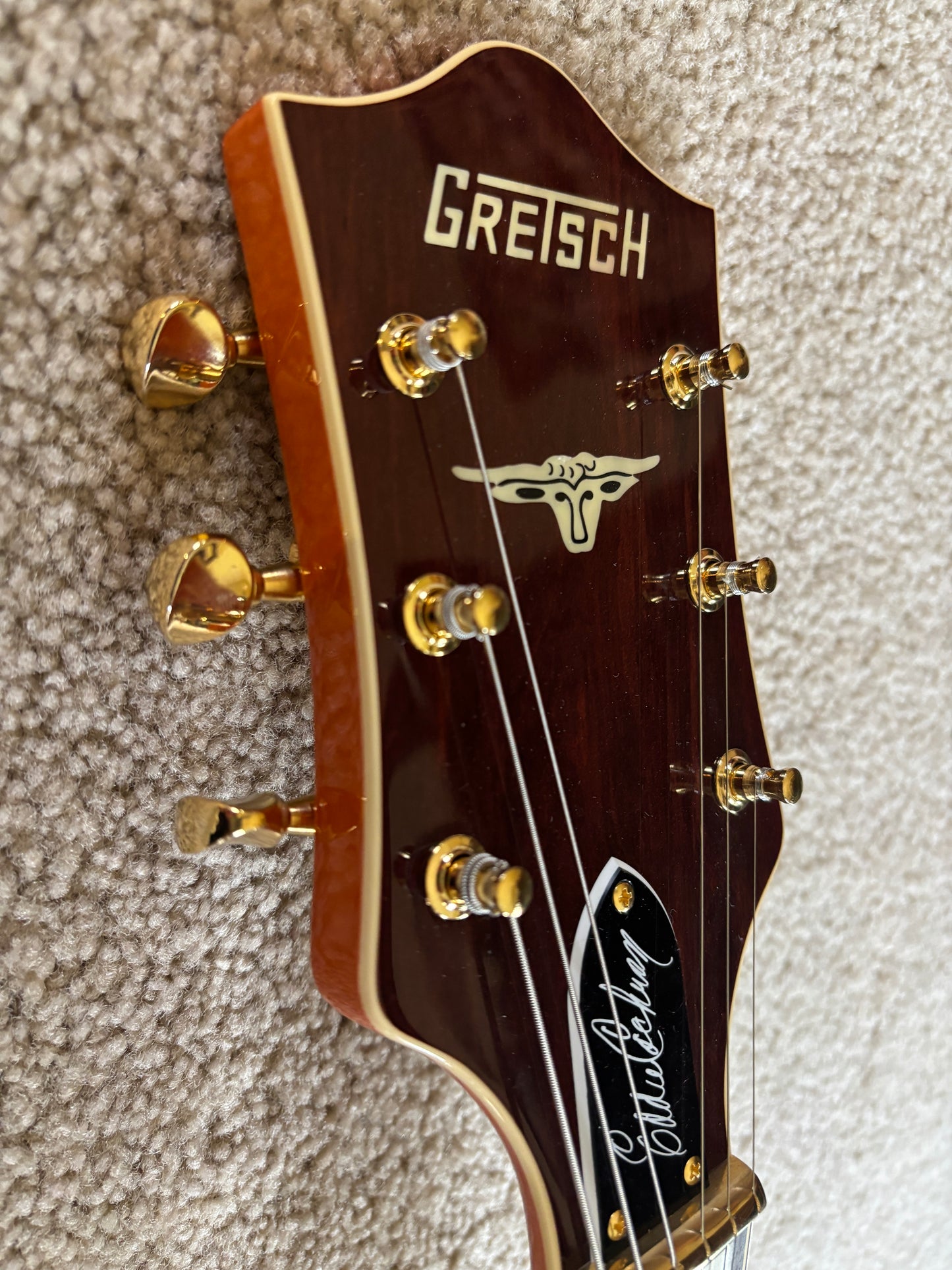 Gretsch G6120 Eddie Cochran Signature Electric Guitar, Hollow Body, Bigsby, Hard Shell Case
