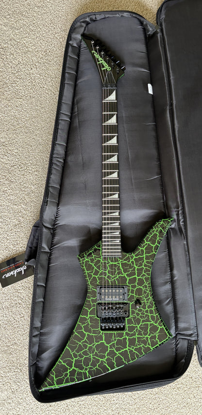 Jackson Pro Series Signature Brandon Ellis Kelly Electric Guitar, Green Crackle, New Gig Bag